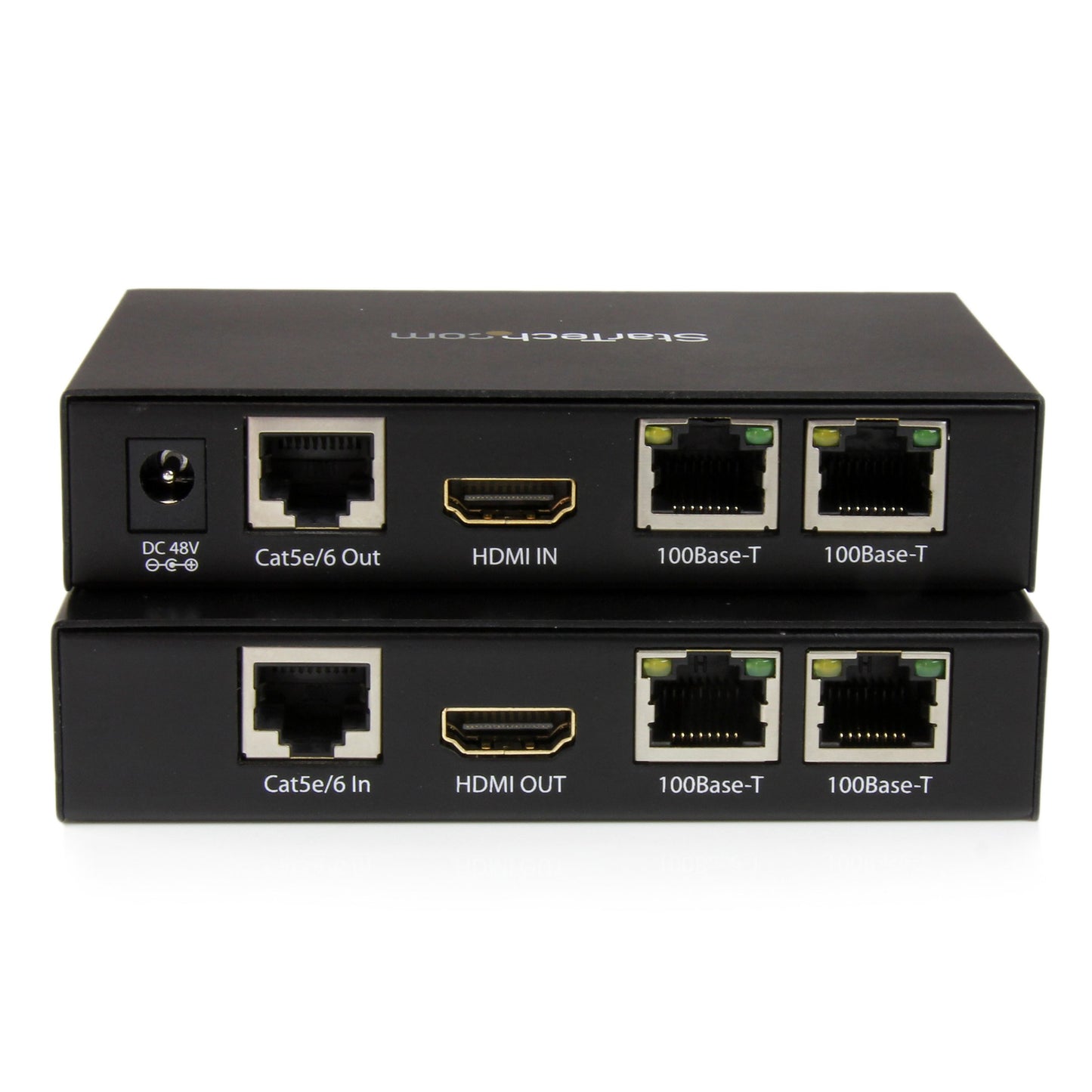 StarTech.com HDMI over Single Cat 5e/6 Extender with Power over Cable Ethernet and Inrared IR - HDMI over Ethernet Cable 1080p - 330 ft (ST121HDT4P)