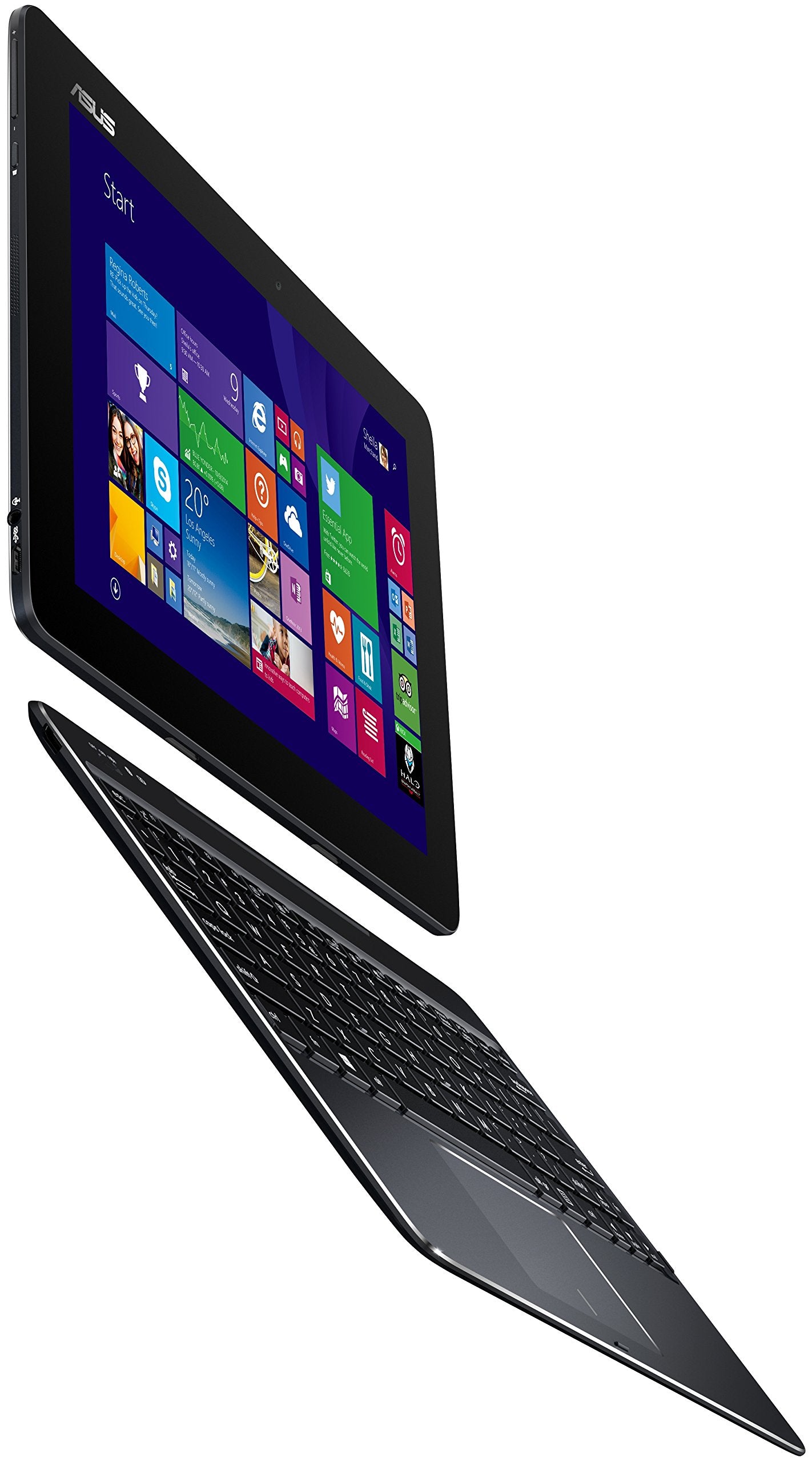 ASUS Transformer Book Chi 10.1-Inch Ultraslim All-Aluminum Detachable Touchscreen 2-in-1, 64 GB Storage (Free Windows 10 Upgrade)