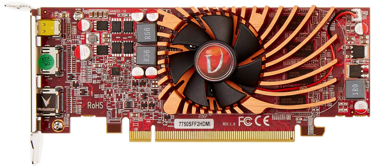 VisionTek Radeon 7750 SFF 1GB DDR3 3M (2x HDMI, miniDP) Graphics Card - 900574