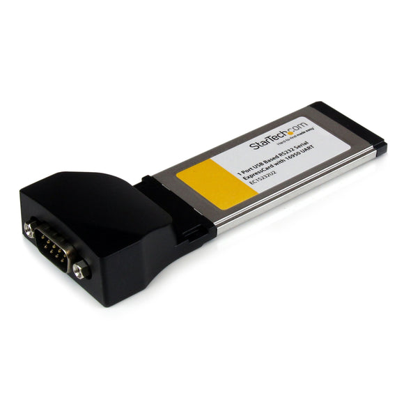 StarTech.com 1 Port ExpressCard to RS232 DB9 Serial Adapter Card w/ 16950 - USB Based (EC1S232U2)