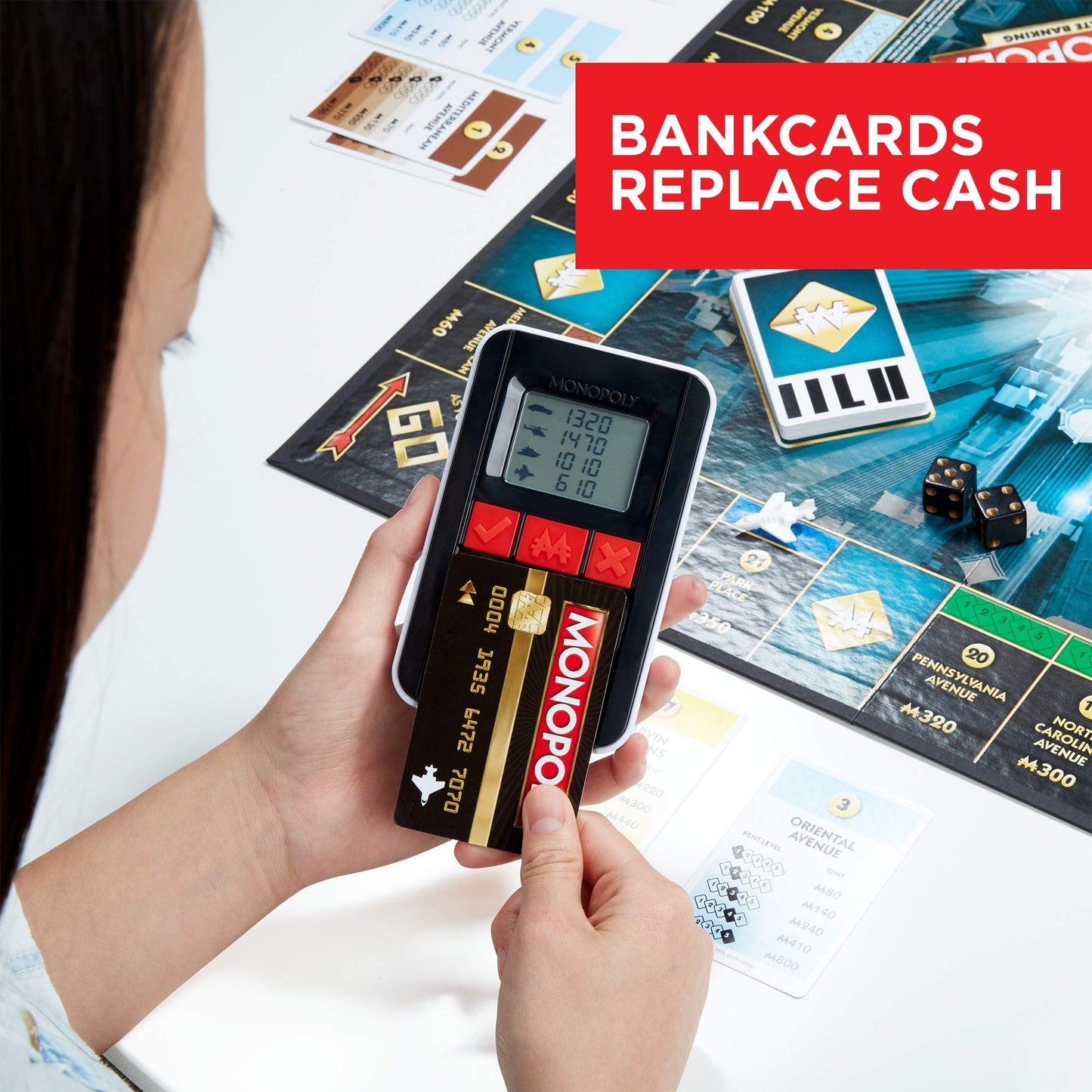 Monopoly Game: Ultimate Banking Edition Board Game, Electronic Banking Unit, Game for Families and Kids Ages 8 and Up