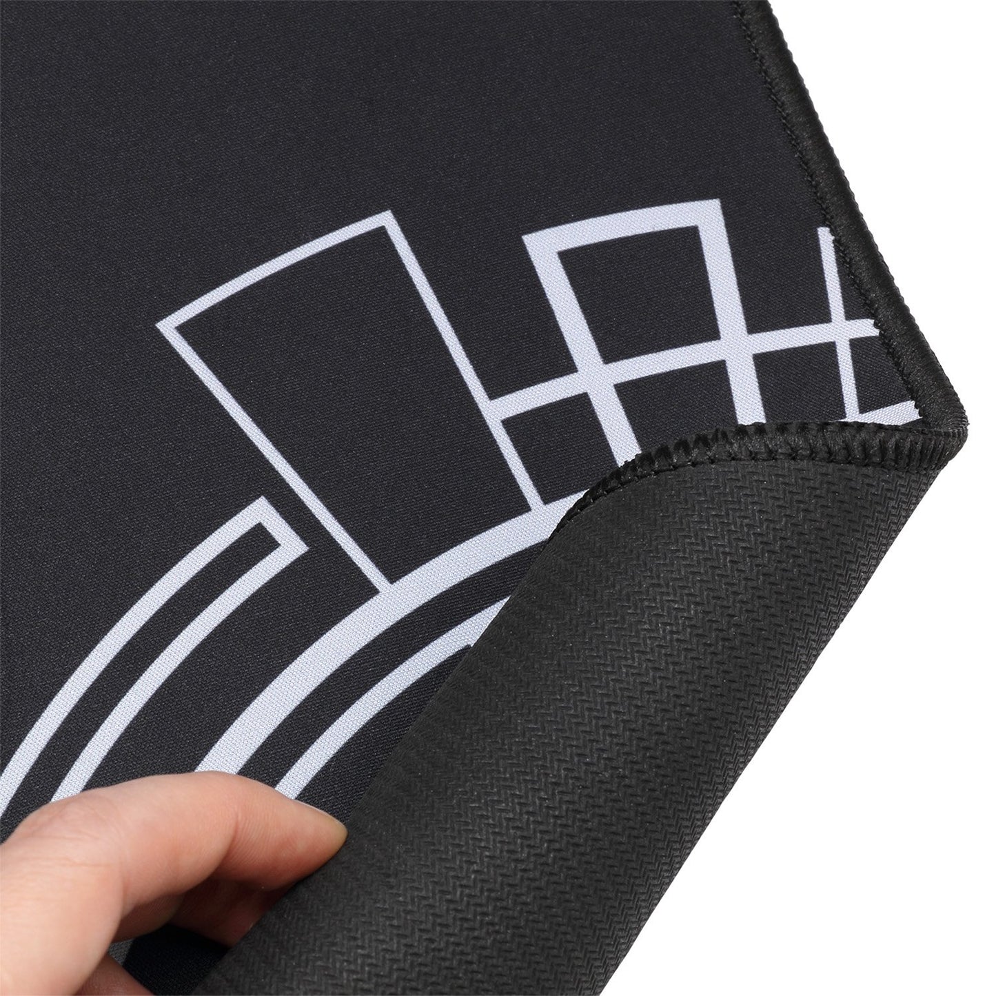 Adesso P104 Large Gaming Mousepad - Soft Cloth Ultra Long Matte with Circular Logo Design for Esports