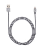 iStore Braided Lightning Aluminum Sync/Charge Cable, 4 Feet, Space Grey (ACC994CAI)