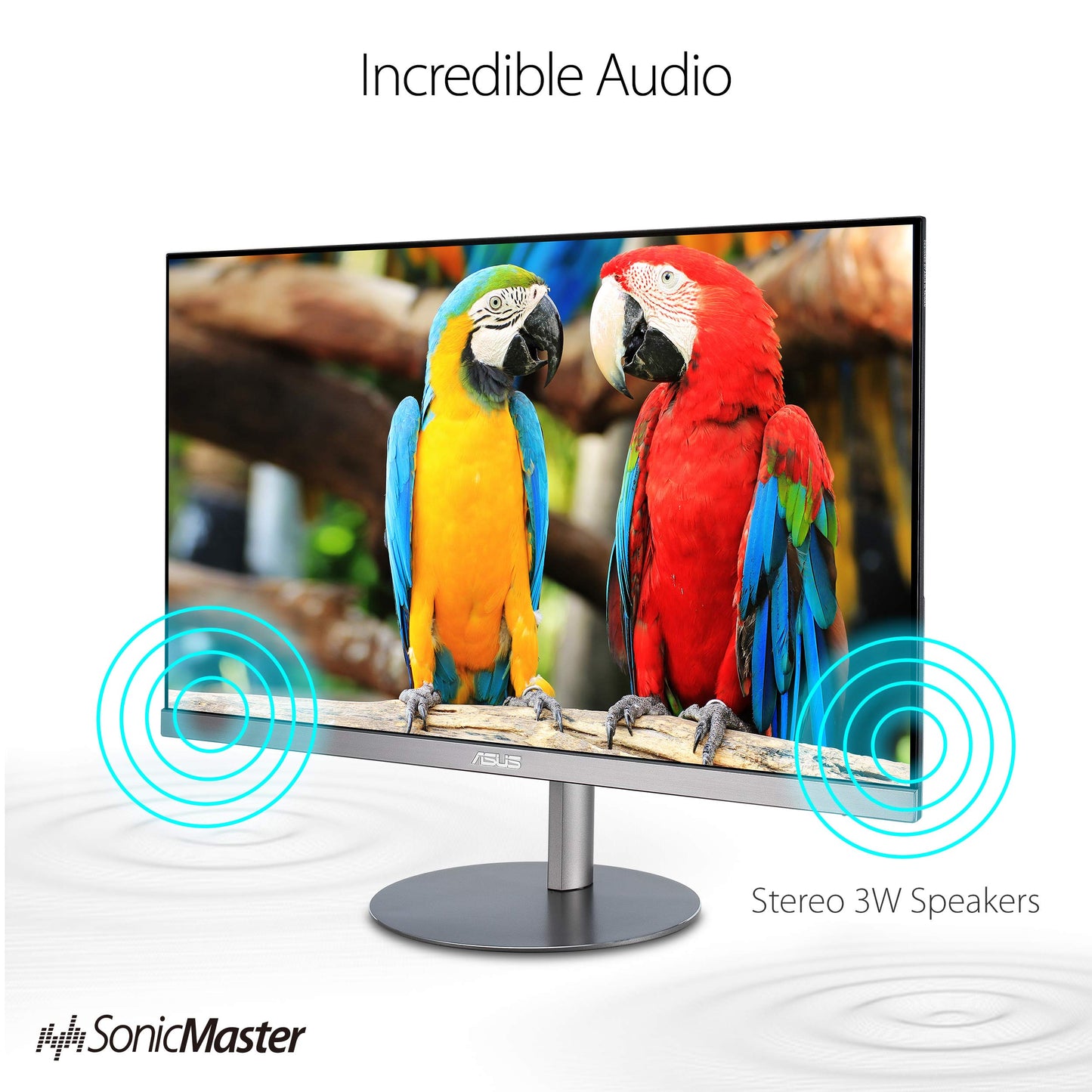 ASUS Designo MZ279HL 27" 1080P IPS Eye Care Height Adjustable Monitor with HDMI, Stereo 3W Speakers