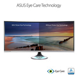 ASUS MX38VC 37.5" Monitor IPS Eye Care with Qi Charging, Space Gray/Black