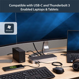 StarTech.com DK30CHDDPPD Dual Monitor USB C Dock - 60W Power Delivery - 4K DP/HDMI - Mac/Windows - Laptop Docking Station