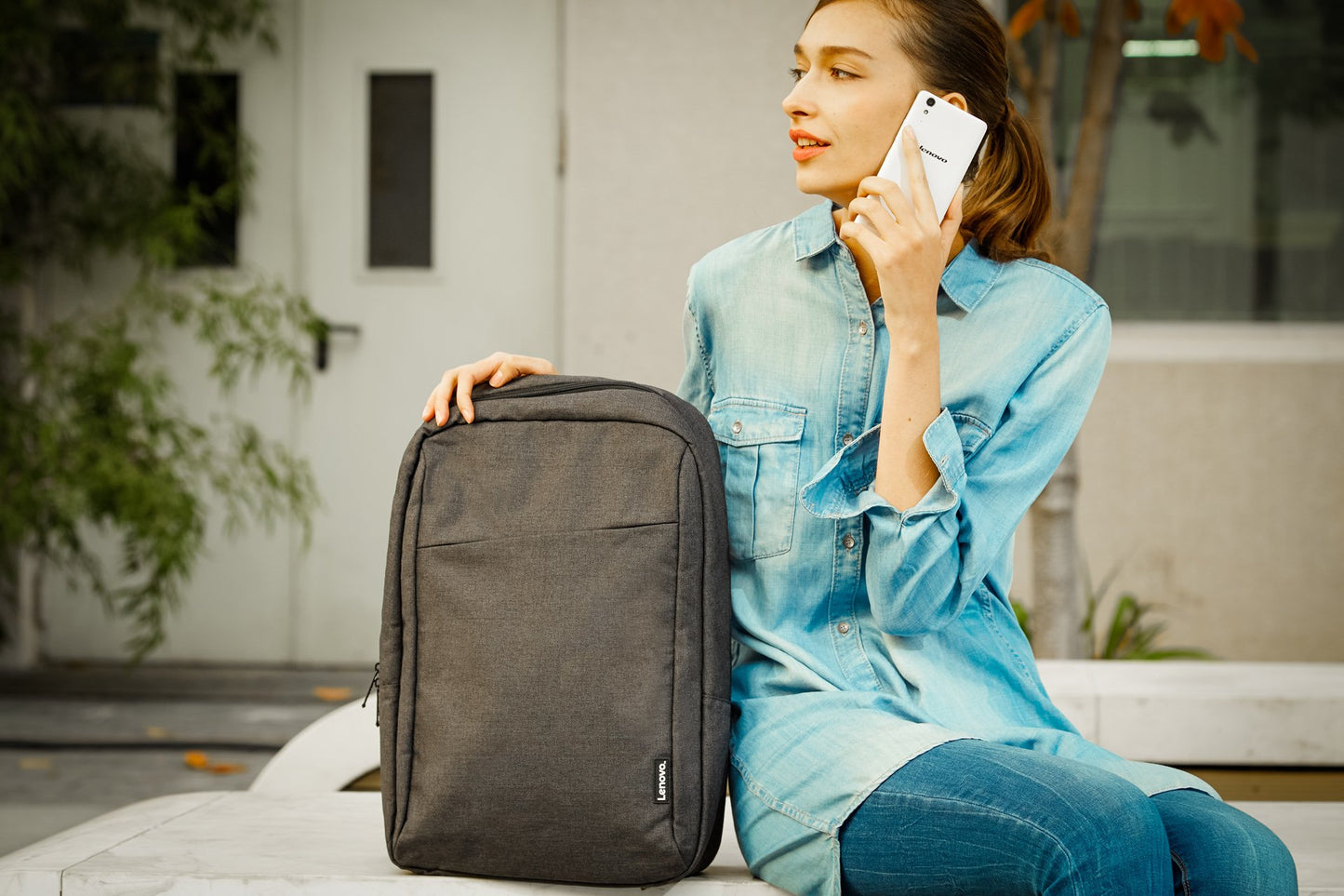 Lenovo Canada Laptop Backpack B210, 15.6-Inch Laptop and Tablet, Durable, Water-Repellent, Lightweight, Clean Design, Sleek for Travel, Business Casual or College, for Men or Women, GX40Q17225