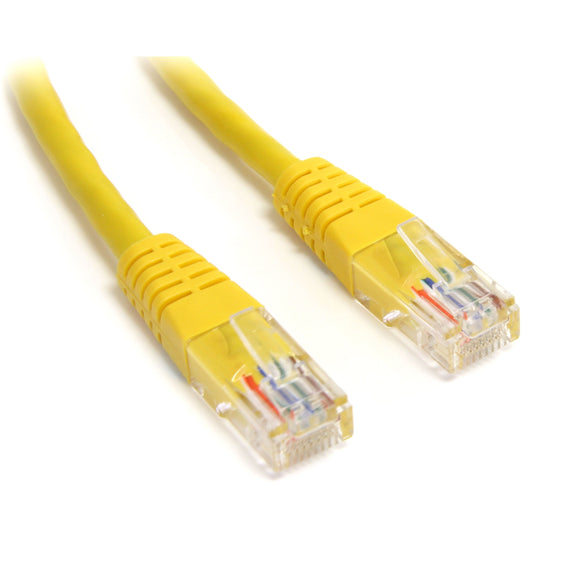 StarTech.com M45PATCH15YL Molded RJ45 UTP Cat 5e Patch Cable, 15-Feet (Yellow)