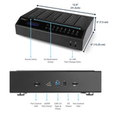 StarTech.com 6 Bay USB 3.0/ eSATA Duplicator and Eraser Dock for 2.5" & 3.5" SATA SSD HDD - 1:5 Standalone Cloner & Wiper Docking Station (SATDOCK5U3ER)