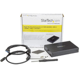 STARTECH 2.5" USB-C Hard Drive Enclosure - USB 3.1 Type C - with USB-C and USB-A Cable - USB 3.0 HDD Enclosure