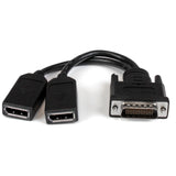 StarTech.com DMS-59 to DisplayPort - 8in - DMS 59 to 2X DP - Y Cable - DMS-59 Adapter - DisplayPort Splitter Cable - LFH Cable (DMSDPDP1)