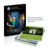 Hp Advance Glossy Paper 4X 6 100 Sht 100 Sheets of 4 X 6 Borderless Glossy Advan (Q6638A)