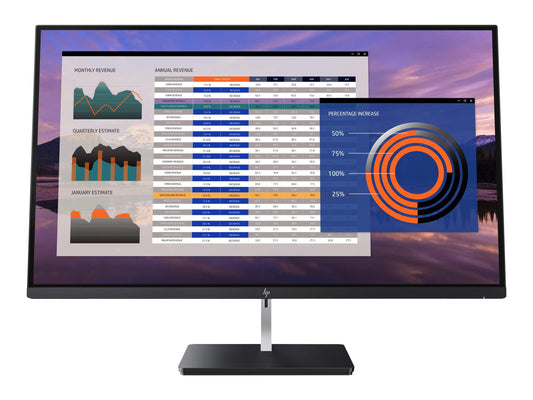 HP EliteDisplay LED-Backlit LCD Monitor 27" Black/Silver (2PD37A8#ABA)