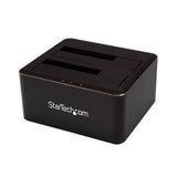 StarTech.com Dual Bay SATA HDD Docking Station - for 2 x 2.5/3.5" SATA SSD/HDD - Hot Swap - Hard Drive Docking Station - SSD Dock (SDOCK2U33V)