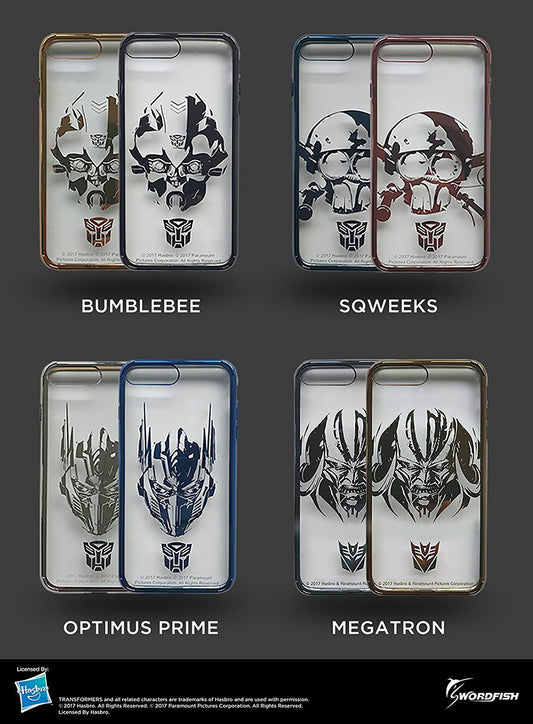 Transformers: Licensed Swordfish Tech iPhone 7,iPhone 8 Accessories Kit Including Phone Case, Ring Grip Stand & Glass Screen Protector