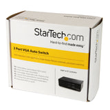 StarTech.com 2 Port VGA Auto Switch - VGA auto Switcher - VGA auto Switch - 2 Port VGA Switch (ST122VGAU)