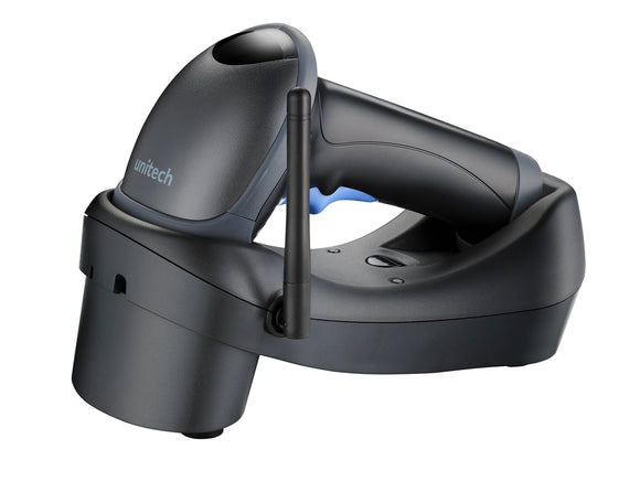 Unitech MS840 Cordless Scanner Laser Bluetooth Cradle USB Cable Power Adap