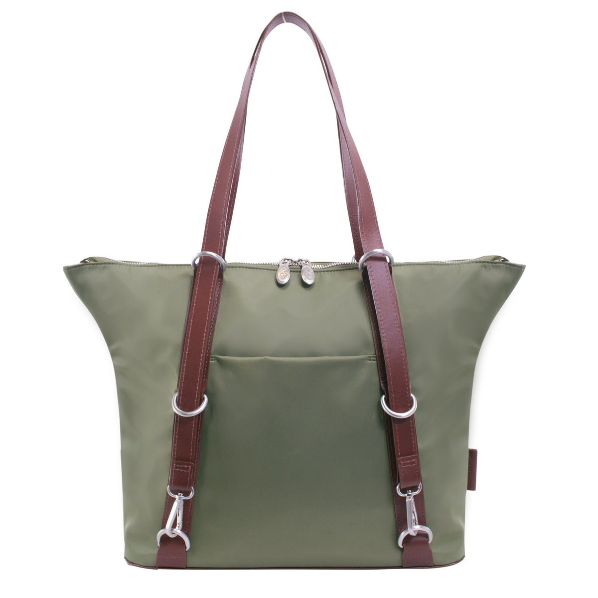 McKlein 18481 USA Dylan 3-in-1 Nylon Convertible Backpack Tote Green