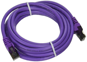 10ft Cat6 Purple Snagless Patch Cable Rj45m/Rj45m