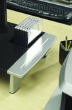 Office Suites Premium Monitor Riser -80 lb -21" CRT Monitor -Silver -Desktop