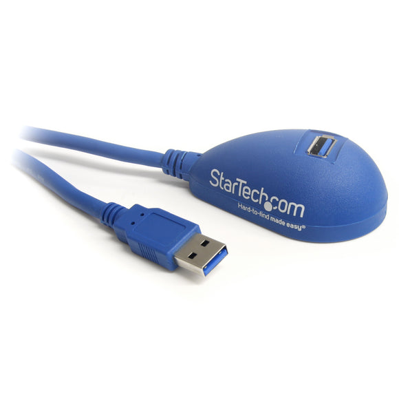 StarTech.com 5 ft Desktop SuperSpeed USB 3.0 Extension Cable - A to A M/F - USB extension cable - USB Type A (M) to USB Type A (F) - 5 ft - black - USB3SEXT5DSK
