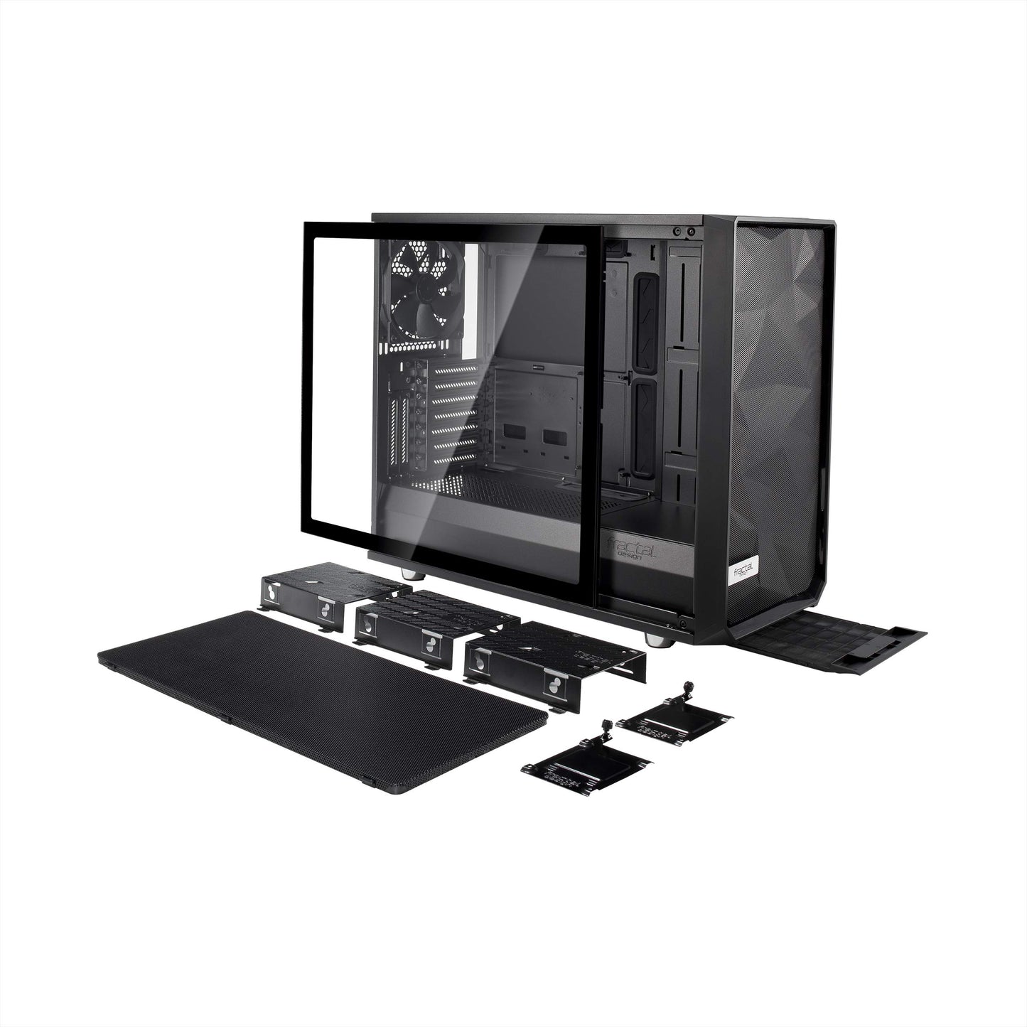 Fractal Design Meshify S2 Black ATX Modular High-Airflow Tempered Glass Window Mid Tower Computer CaseFD-CA-MESH-S2-BKO-TGL