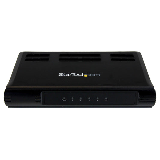 StarTech.com 5 Port Unmanaged Energy-Efficient Gigabit Ethernet Switch - Desktop / Wall Mount Network Switch - 802.3az Gigabit Switch (DS51002)