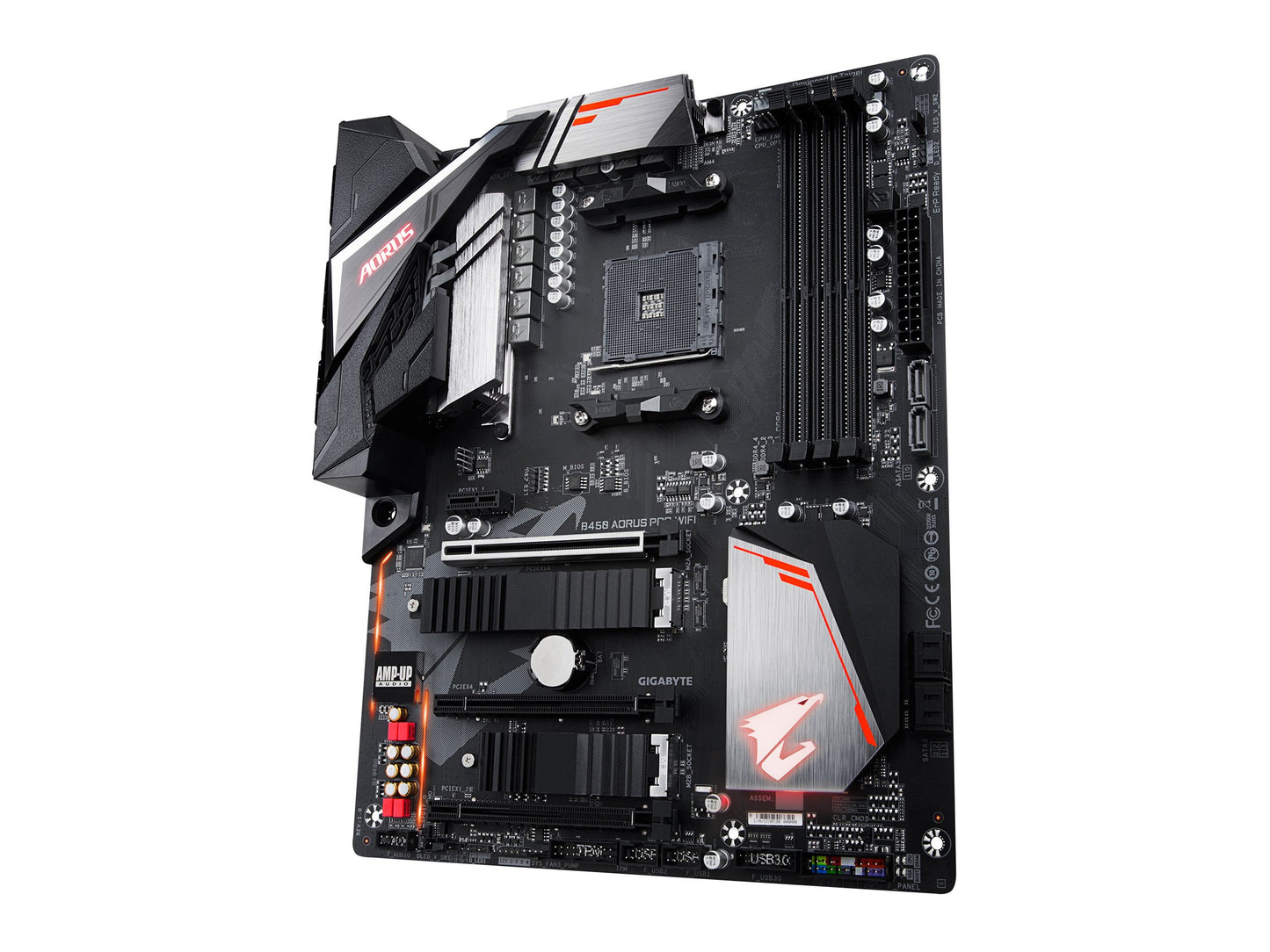 GIGABYTE B450 AORUS PRO WIFI (AMD Ryzen AM4/M.2 Thermal Guard with Onboard WIFI/HDMI/DVI/USB 3.1 Gen 2/DDR4/ATX/Motherboard)