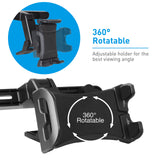 Macally Adjustable Car Seat Headrest Mount and Holder for Apple iPad Air/Mini, Samsung Galaxy Tab, Kindle Fire, Nintendo Switch, and 7" to 10" Tablets (HRMOUNT)