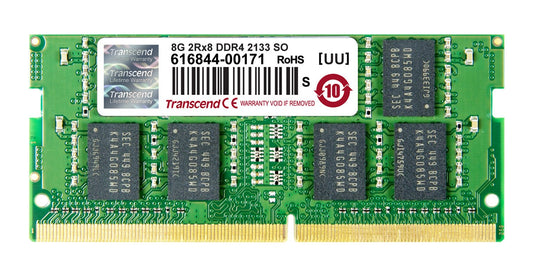 Transcend Information 8gb Ddr4 2133 Unbuffered Non-ecc So-dimm 1.2v 2rx8 260pin (512mx8 / Cl = 15)
