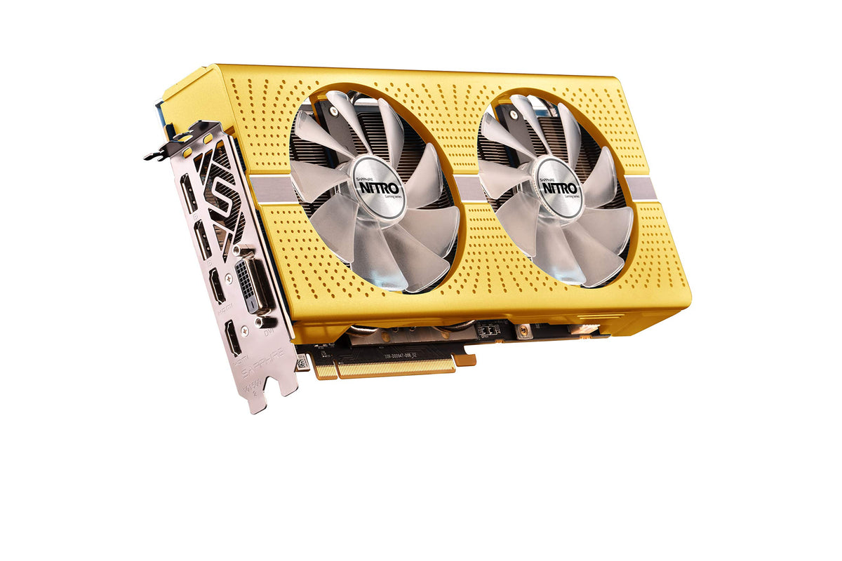 Sapphire Technology Technology Radeon Nitro+ Rx 590 8GB GDDR5 Dual HDMI/ DVI-D/ Dual DP OC w/ Backplate AMD 50th Anniversary Edition (UEFI) PCI-E Graphic Cards