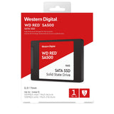 WD Red SA500 NAS 1TB 3D NAND Internal SSD - SATA III 6 GB/S, 2.5"/7mm, Up to 560 MB/S - WDS100T1R0A