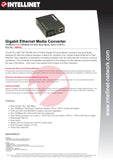 Manhattan Intellinet Ethernet Media Converter (506533)
