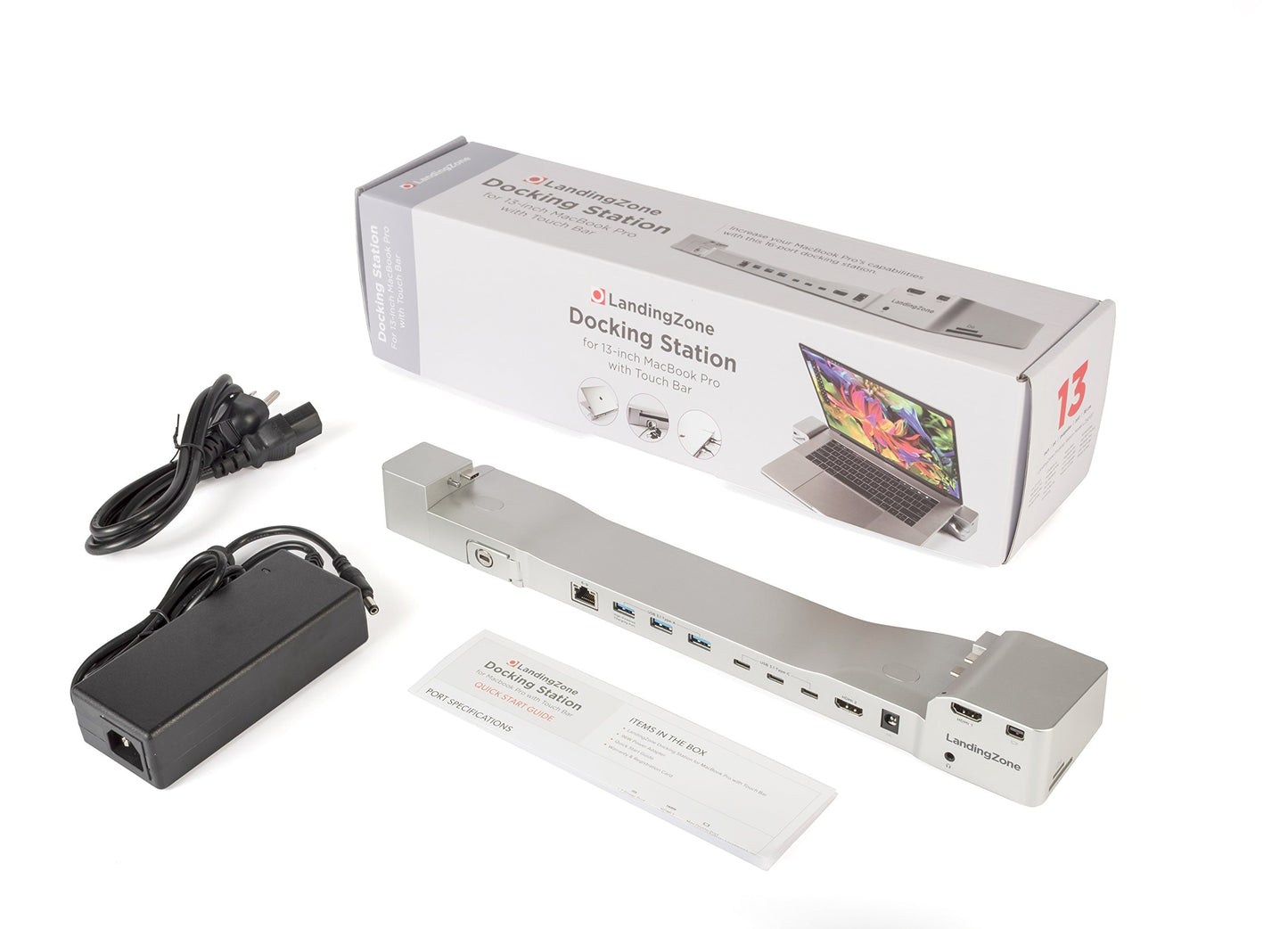 LandingZone Docking Station for The 13-inch MacBook Pro with Touch Bar and 4 USB-C Ports [MacBook Model A1706 & A1989 Released 2016-2019]