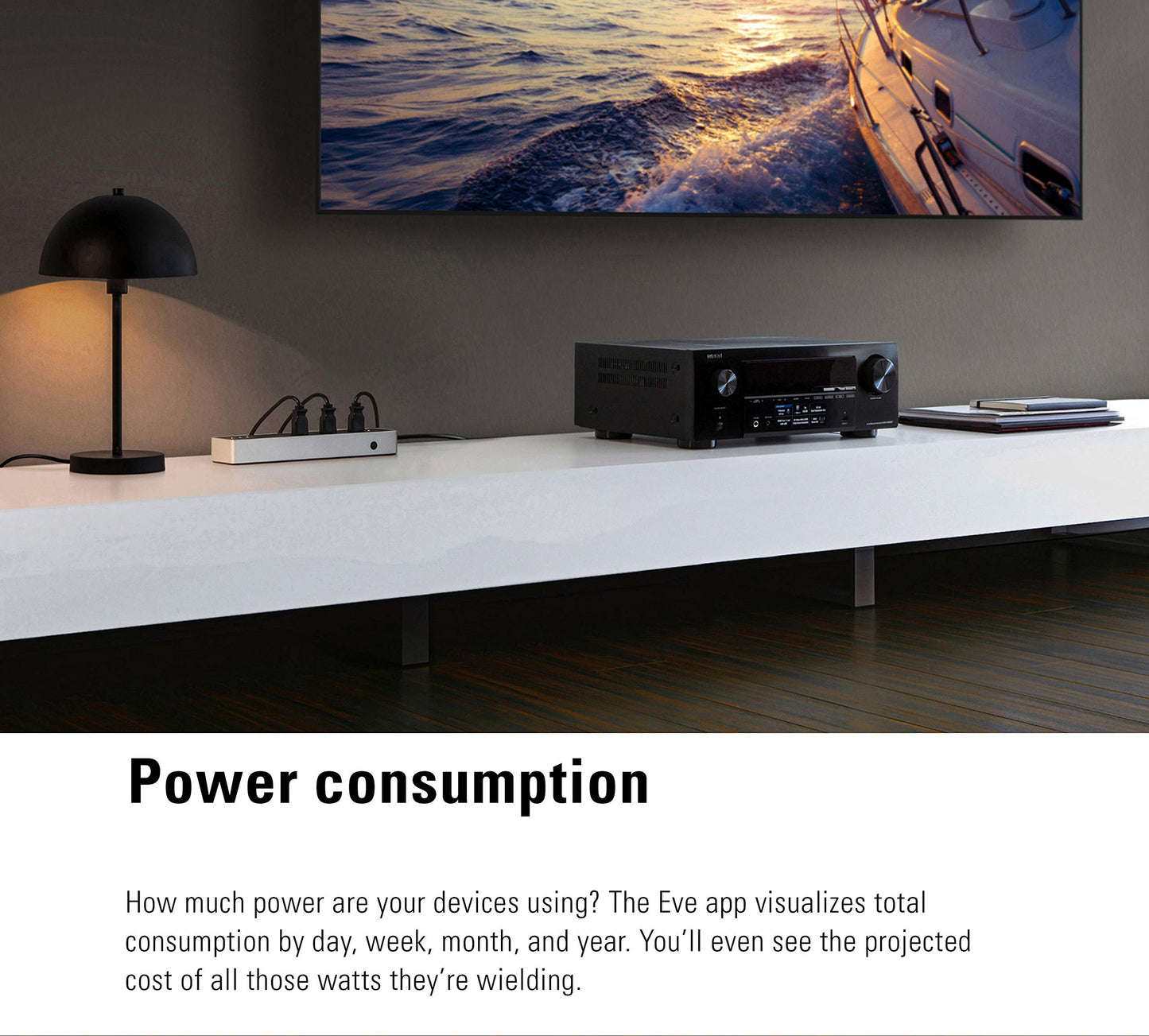 Eve Energy Strip - Smart Triple Outlet & Power Meter with surge, overvoltage, overcurrent protection, Apple HomeKit Technology