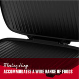 Open Box George Foreman 9-Serving Classic Plate Grill, Silver, GR2144P