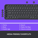 Logitech K600 TV - TV Keyboard with Integrated Touchpad and D-Pad Compatible with Smart TV