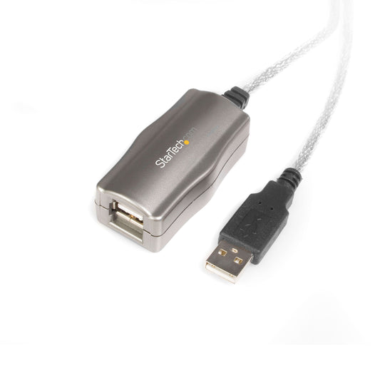 StarTech.com 16 ft USB 2.0 Active Extension Cable - M/F - USB extension cable - USB (M) to USB (F) - USB 2.0 - 15 ft - active - USB2FAAEXT15