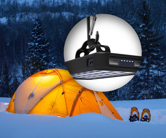 Battery Pack Aluratek Portable Charger 8000mAh External Battery Power Bank with Dual USB 2.1A, 32 LED Lantern and Solar Charger for iPhone, iPad, Samsung Galaxy, Android and Other Smart Devices