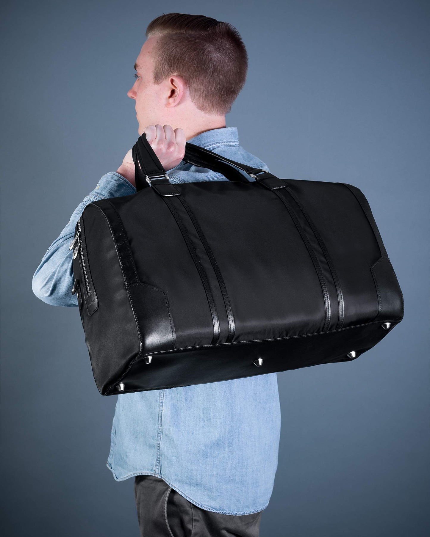 McKlein 18195 USA Pasadena 20" Nylon Carry-All Duffel Black
