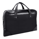 McKlein 18565 USA Harpswell 17" Nylon Dual Compartment Laptop Briefcase Black