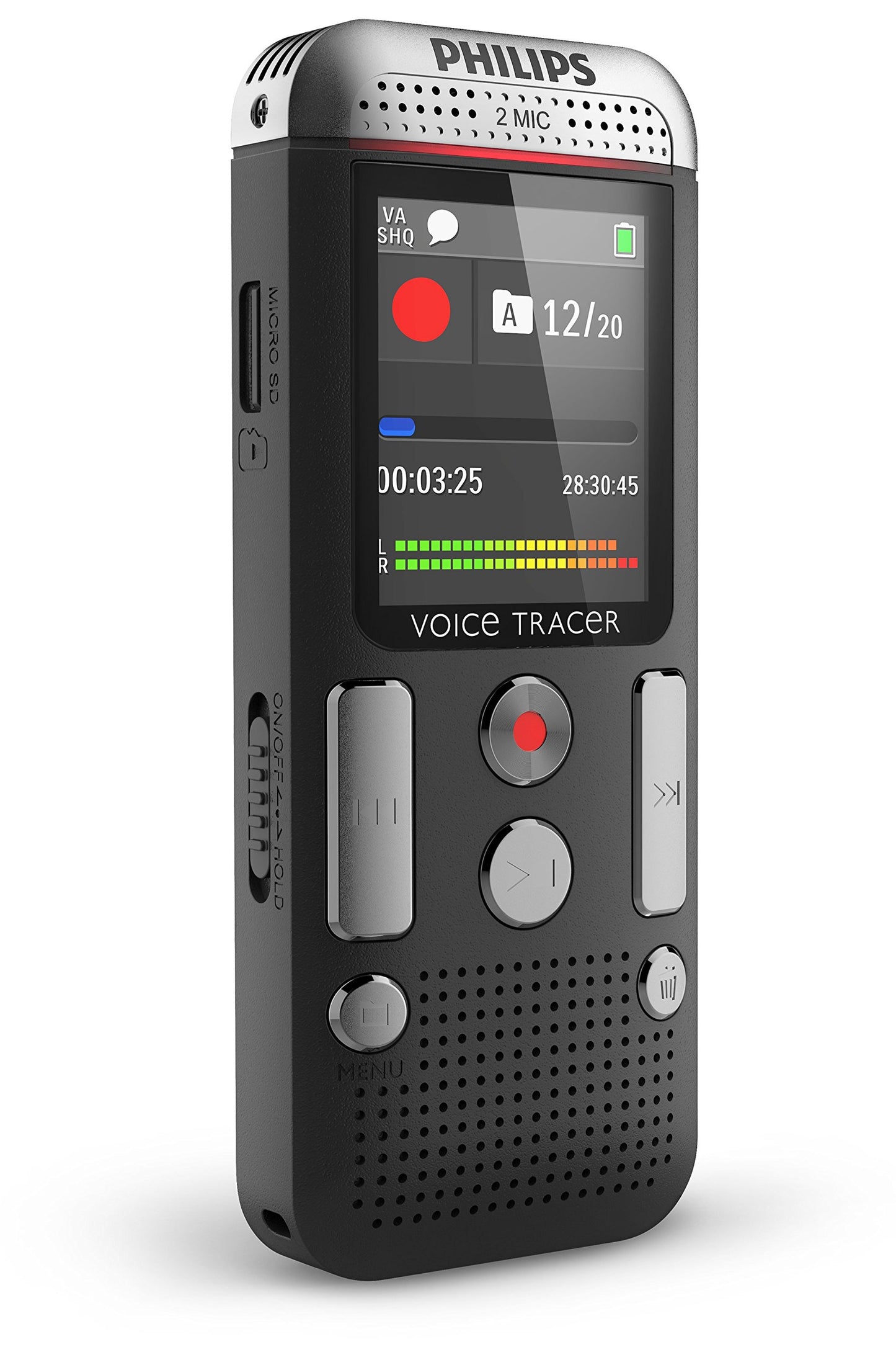 Philips DVT2700 Digital Voice Tracer with Speech Recognition Software Voice Recorder