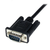 StarTech.com SCNM9FM2MBK 2m DB9 RS232 Serial 9-Pin Null Modem Female to Male Cable, Black