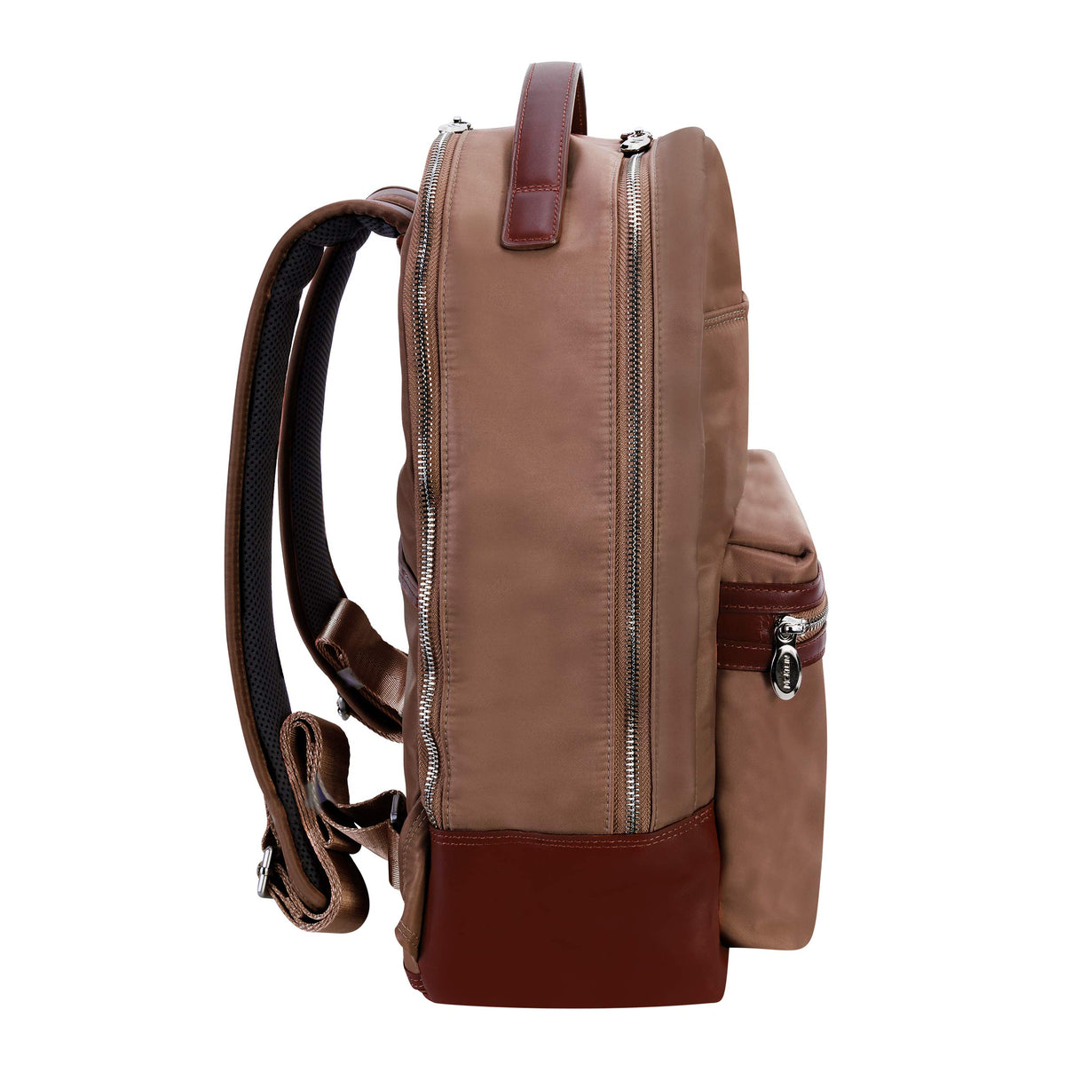 McKlein 18554 USA Parker 15" Nylon Dual Compartment Laptop Backpack Khaki