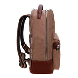 McKlein 18554 USA Parker 15" Nylon Dual Compartment Laptop Backpack Khaki