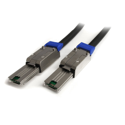 StarTech.com 2m External Mini SAS Cable - Serial Attached SCSI SFF-8088 to SFF-8088 - 2x SFF-8088 (M) - 2 meter, Black (ISAS88882)