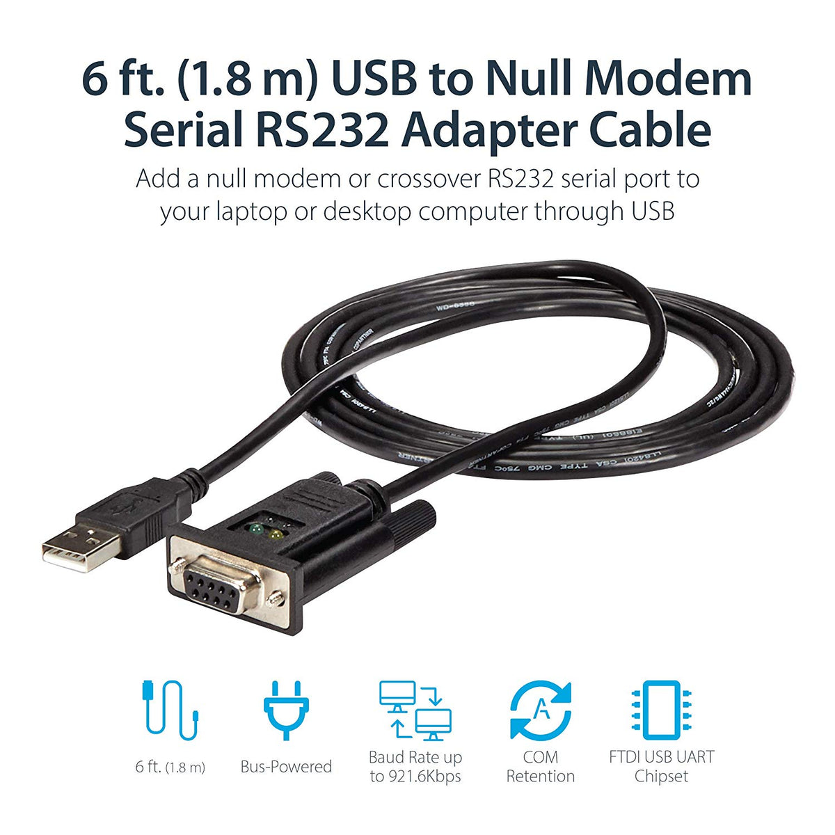 StarTech.comIndustrial USB RS232 Serial Adapter with 5KV Isolation and 15KV ESD Protection