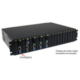 StarTech.com Multimode (MM) SC Fiber Media Converter for 1Gbe Network - 550m Range - Gigabit Ethernet -Remote Monitoring - 850nm (ET91000SC2)