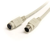 StarTech.com 6 ft PS/2 Keyboard or Mouse Extension Cable - M/F - Keyboard / mouse cable - PS/2 (M) to PS/2 (F) - 6 ft - KXT102
