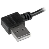 StarTech USB2AUB2RA1M USB2AUB2RA1M 1m 3-Feet Micro-USB Cable with Right-Angled Connectors-M/M-USB A to Micro B Cable